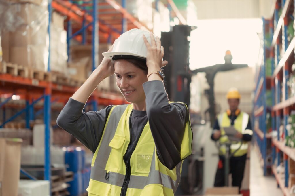 Manager with foreman and warehouse personnel, Manage and monitor inventory preparation